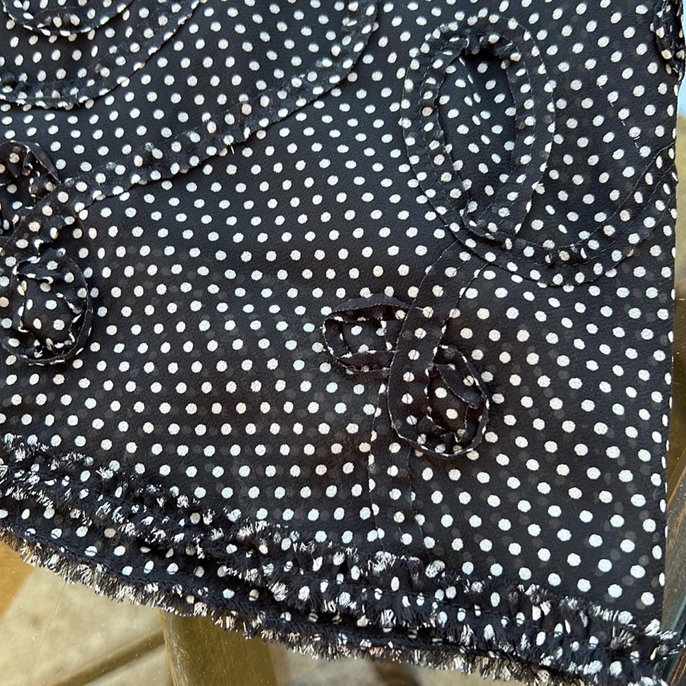 Max Studio women’s polka dot miniskirt blk&white fully lined medium - Picture 12 of 17